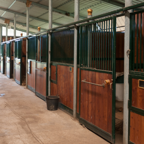 Barn stalls.